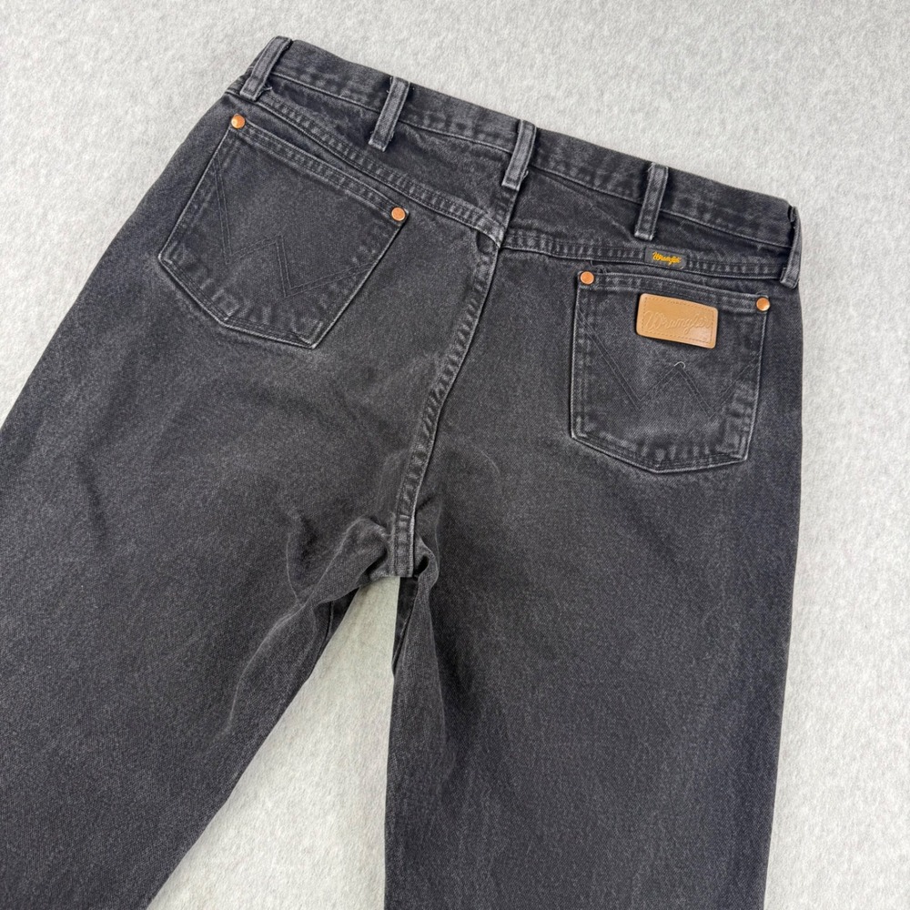 Wrangler Jeans Mens 36x38‎ (Fits 36x36) Black 13MWZ Cowboy Cut Western Denim